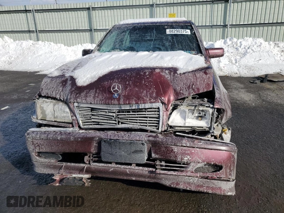 1998 Mercedes-Benz C 230/260/280/320 with VIN WDBHA23G5WA537419, listed as a Copart auction lot 88290375 with 150,179 mi miles and Salvage Title. Bid and sale history available at carsss.com. Image 5.