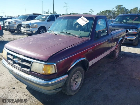 1993 Ford Ranger Splash with VIN 1FTCR10A6PTA84285, listed as a IAAI auction lot 41028902 with 324,137 mi miles. Bid and sale history available at carsss.com. Image 2.