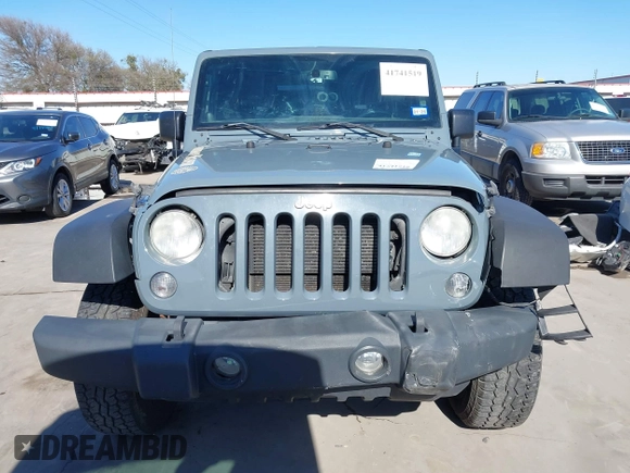 2014 Jeep Wrangler Sport with VIN 1C4AJWAGXEL177449, listed as a IAAI auction lot 41741519 with 117,056 mi miles and . Bid and sale history available at carsss.com. Image 6.