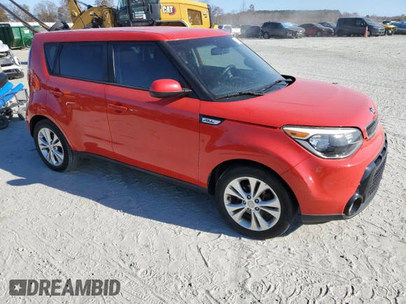 2016 Kia Soul + with VIN KNDJP3A52G7864917, listed as a Copart auction lot 82916504 with 0 mi miles and Salvage Title. Bid and sale history available at carsss.com. Image 4.