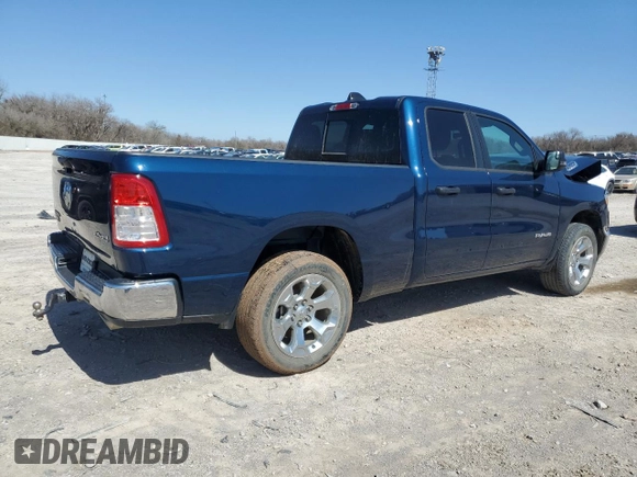 2023 Ram 1500 Big Horn with VIN 1C6SRFBT0PN610994, listed as a Copart auction lot 46251105 with 47,578 mi miles and Salvage Title. Bid and sale history available at carsss.com. Image 3.
