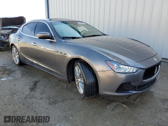 2015 Maserati Ghibli with VIN ZAM57XSA6F1158292, listed as a Copart auction lot 61963552 with 47,004 mi miles. Bid and sale history available at carsss.com. Image 1.