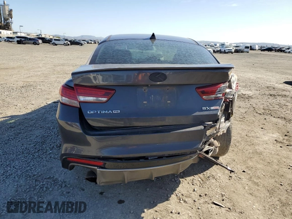 2016 Kia Optima SX Turbo with VIN 5XXGW4L22GG008109, listed as a Copart auction lot 49896805 with 111,822 mi miles and Salvage title. Bid and sale history available at DreamBid. Image 6.