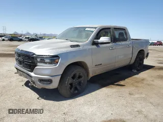2020 Ram 1500 Big Horn with VIN 1C6SRFFT4LN302246, listed as a Copart auction lot 52188345 with 71,284 mi miles and Salvage Title. Bid and sale history available at carsss.com. Image 1.