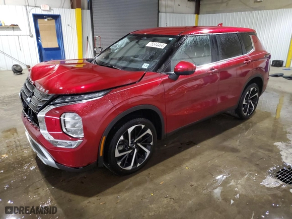 2023 Mitsubishi Outlander SE with VIN JA4J4UA81PZ045629, listed as a Copart auction lot 75544464 with 7,649 mi miles and Salvage Title. Bid and sale history available at carsss.com. Image 1.
