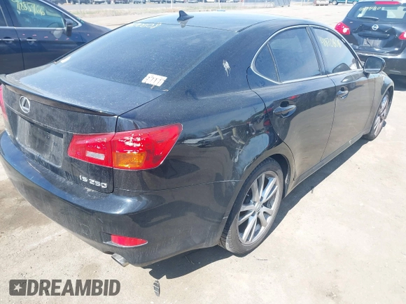2007 Lexus IS 250 with VIN JTHBK262475047499, listed as a IAAI auction lot 41870608 with 66,114 mi miles. Bid and sale history available at carsss.com. Image 4.