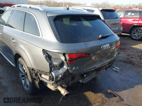 2017 Audi allroad A4 Premium with VIN WA17NAF40HA046394, listed as a IAAI auction lot 41470459 with 115,423 mi miles and . Bid and sale history available at DreamBid. Image 6.