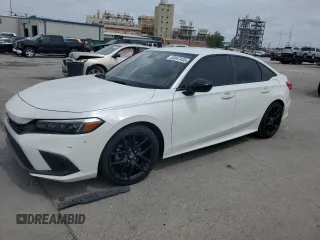 2022 Honda Civic Sport z VIN 2HGFE2F58NH518971, wystawiony jako Copart lot #55047435 z przebiegiem Nie podano mil oraz Szkoda całkowita • Salvage title. Historia ofert i sprzedaży dostępna na DreamBid. Obrazek 1.