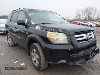 2007 Honda Pilot EX-L with VIN 5FNYF28767B040528, listed as a IAAI auction lot 41155102 with 152,356 mi miles. Bid and sale history available at carsss.com. Image 1.
