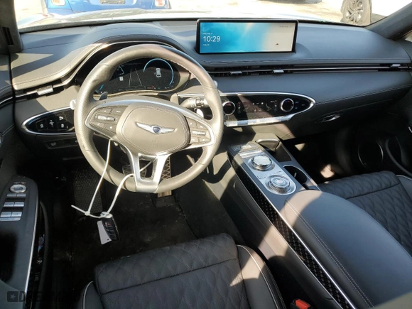 2024 Genesis GV70 3.5T Sport with VIN 5NMMCDTC2RH003145, listed as a Copart auction lot 45129295 with 10,074 mi miles and Salvage Title. Bid and sale history available at carsss.com. Image 8.
