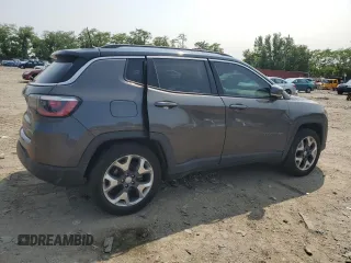 2017 Jeep Compass Limited с VIN 3C4NJDCB1HT688595, выставлен на аукционе Copart как лот 58960745 с пробегом 84 565 миль миль и Списание • Salvage title. История ставок и продаж доступна на DreamBid. Изображение 3.