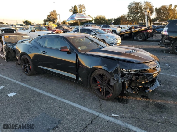 2021 Chevrolet Camaro 1SS with VIN 1G1FF1R73M0130495, listed as a Copart auction lot 80378244 with 33,525 mi miles and Salvage Title. Bid and sale history available at carsss.com. Image 4.