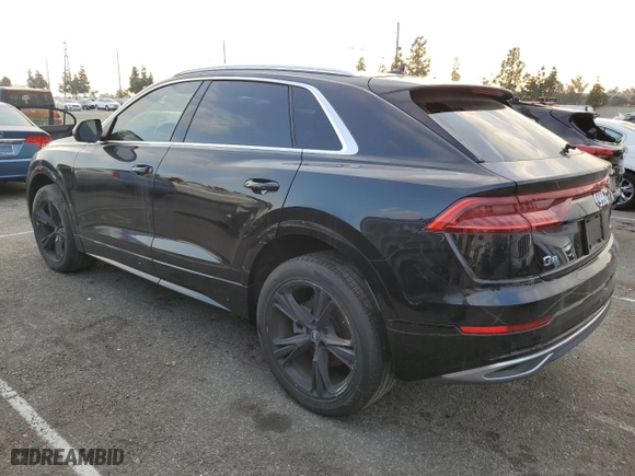 2019 Audi Q8 Premium with VIN WA1AVAF13KD011091, listed as a Copart auction lot 42873545 with 13,868 mi miles and Salvage Title. Bid and sale history available at carsss.com. Image 2.