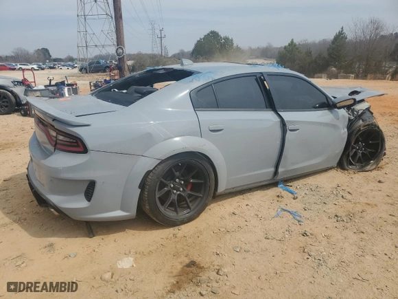 2021 Dodge Charger SRT Hellcat Widebody with VIN 2C3CDXL94MH578659, listed as a Copart auction lot 47178665 with 0 mi miles and Salvage Title. Bid and sale history available at carsss.com. Image 3.