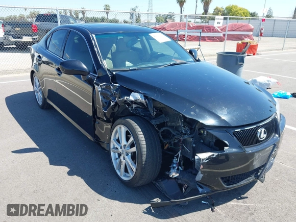 2007 Lexus IS 250 with VIN JTHBK262072036839, listed as a IAAI auction lot 42603071 with 196,683 mi miles and . Bid and sale history available at DreamBid. Image 1.