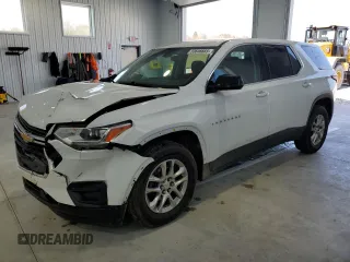 2020 Chevrolet Traverse LS with VIN 1GNERFKW8LJ314419, listed as a Copart auction lot 53646665 with 67,630 mi miles and Salvage Title. Bid and sale history available at carsss.com. Image 1.