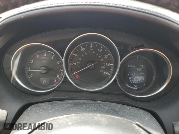 2016 Mazda 6 i Sport with VIN JM1GJ1U55G1450657, listed as a Copart auction lot 48777975 with 109,007 mi miles and Salvage Title. Bid and sale history available at DreamBid. Image 9.