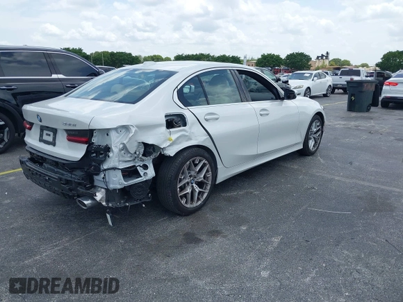 2025 BMW 3 Series 330i with VIN 3MW69CW0XS8F32371, listed as a IAAI auction lot 42630553 with 11,417 mi miles and . Bid and sale history available at DreamBid. Image 4.
