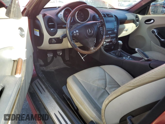 2005 Mercedes-Benz SLK-Class with VIN WDBWK56F85F021839, listed as a Copart auction lot 75289654 with 102,762 mi miles and Clean Title. Bid and sale history available at carsss.com. Image 8.