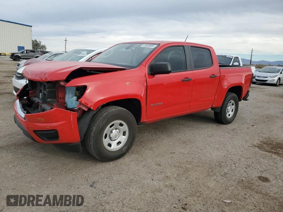 2019 Chevrolet Colorado 2WD Work Truck with VIN 1GCGSBEN7K1115555, listed as a Copart auction lot 45560605 with 84,591 mi miles and Salvage Title. Bid and sale history available at carsss.com. Image 1.