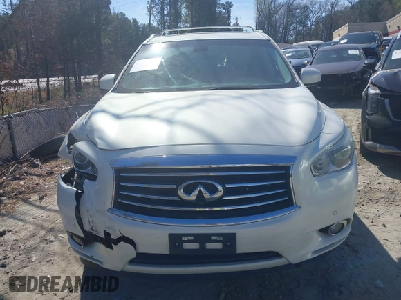 2014 Infiniti QX60 with VIN 5N1AL0MM0EC555055, listed as a IAAI auction lot 41880143 with 128,536 mi miles and . Bid and sale history available at carsss.com. Image 12.