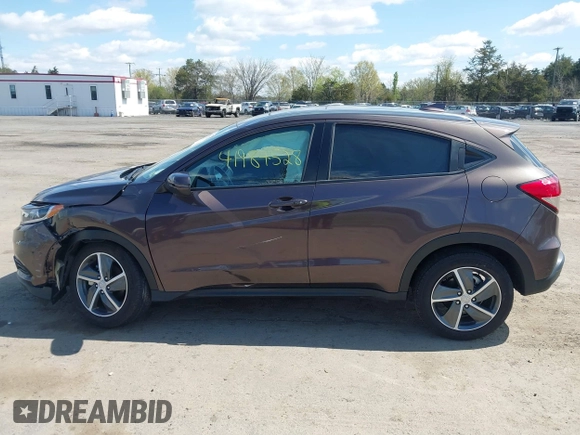 2021 Honda HR-V EX with VIN 3CZRU6H55MM750120, listed as a IAAI auction lot 41984528 with 21,512 mi miles. Bid and sale history available at carsss.com. Image 14.