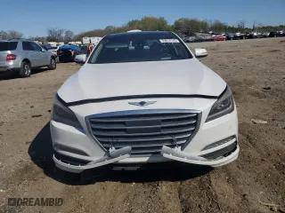 2017 Genesis G80 3.8L with VIN KMHGN4JE0HU177570, listed as a Copart auction lot 53614145 with 186,184 mi miles and Clean Title. Bid and sale history available at carsss.com. Image 5.