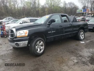 2006 Dodge 1500 ST with VIN 1D7HU18N26J126740, listed as a Copart auction lot 51747345 with 165,521 mi miles and Salvage Title. Bid and sale history available at carsss.com. Image 1.
