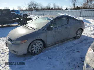 2006 Honda Civic Cpe DX with VIN 2HGFG122X6H002032, listed as a Copart auction lot 88782515 with 177,776 mi miles and Clean Title. Bid and sale history available at carsss.com. Image 1.