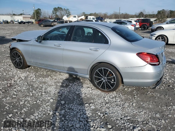 2020 Mercedes-Benz C with VIN W1KWF8DB7LR575902, listed as a Copart auction lot 42640315 with 91,293 mi miles and Salvage Title. Bid and sale history available at carsss.com. Image 2.