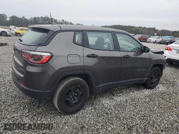 2020 Jeep Compass Sport z VIN 3C4NJCAB2LT219957, wystawiony jako Copart lot #45870845 z przebiegiem 25 855 mil mil oraz Szkoda całkowita • Salvage title. Historia ofert i sprzedaży dostępna na DreamBid. Obrazek 3.