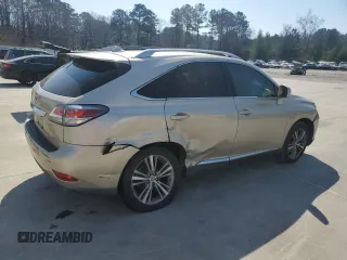 2015 Lexus RX 350 with VIN 2T2ZK1BA4FC161300, listed as a Copart auction lot 48799595 with 123,121 mi miles and Salvage Title. Bid and sale history available at carsss.com. Image 3.