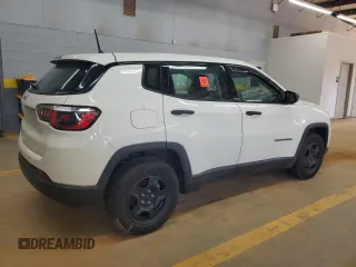 2018 Jeep Compass Sport with VIN 3C4NJCAB5JT263397, listed as a Copart auction lot 55670315 with 95,531 mi miles and Salvage title. Bid and sale history available at DreamBid. Image 3.