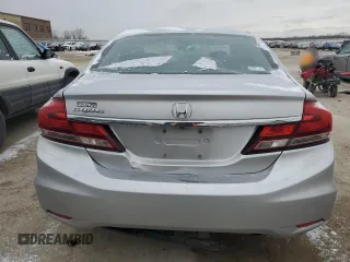 2015 Honda Civic Sedan LX with VIN 19XFB2F53FE006166, listed as a Copart auction lot 45543635 with 159,965 mi miles and Salvage Title. Bid and sale history available at carsss.com. Image 6.