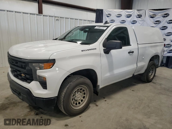 2023 Chevrolet Silverado 1500 Work Truck with VIN 3GCNAAEK1PG351816, listed as a Copart auction lot 52516055 with 196,377 mi miles and Clean Title. Bid and sale history available at carsss.com. Image 1.