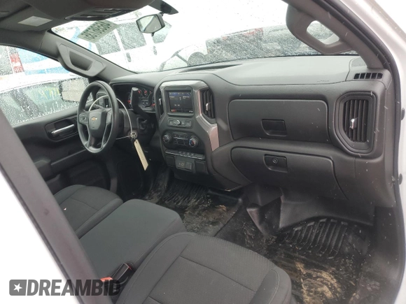 2021 Chevrolet Silverado 1500 Work Truck with VIN 3GCNWAEF8MG344569, listed as a Copart auction lot 46596735 with 57,350 mi miles and Salvage Title. Bid and sale history available at carsss.com. Image 8.