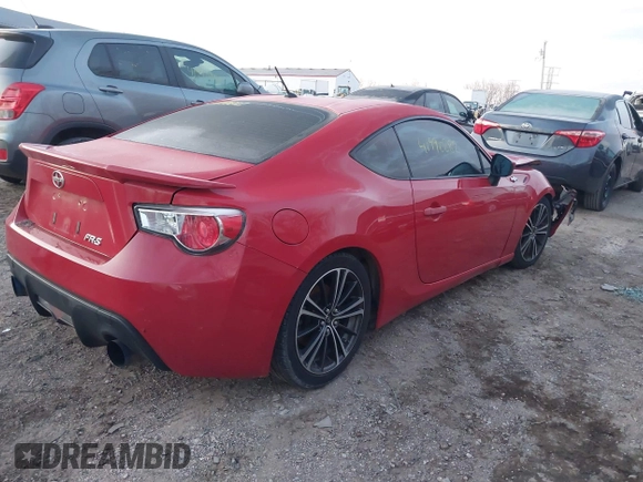 2014 Scion FR-S with VIN JF1ZNAA12E9707566, listed as a IAAI auction lot 41990282 with 105,376 mi miles and . Bid and sale history available at DreamBid. Image 4.