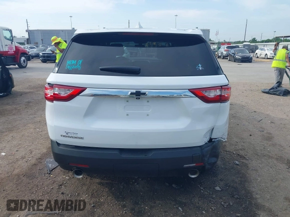 2021 Chevrolet Traverse LS z VIN 1GNERFKW7MJ169763, wystawiony jako IAAI lot #42041579 z przebiegiem 59 840 mil mil oraz . Historia ofert i sprzedaży dostępna na DreamBid. Obrazek 16.