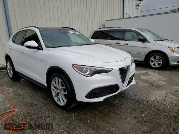 2019 Alfa Romeo Stelvio Ti with VIN ZASPAKBN2K7C58702, listed as a Copart auction lot 47459585 with 49,393 mi miles and Salvage title. Bid and sale history available at DreamBid. Image 15.