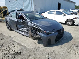 2021 Lexus IS 350 F Sport with VIN JTHGZ1E25M5022412, listed as a Copart auction lot 63022165 with Not provided miles and Salvage title. Bid and sale history available at DreamBid. Image 4.