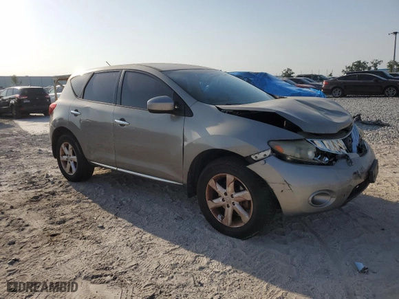 2009 Nissan Murano S with VIN JN8AZ18UX9W019936, listed as a Copart auction lot 50217125 with 186,975 mi miles and Salvage Title. Bid and sale history available at carsss.com. Image 4.