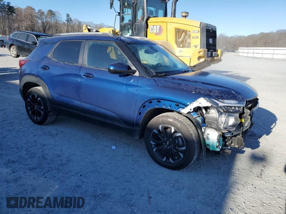 2023 Chevrolet TrailBlazer LT with VIN KL79MPSLXPB118337, listed as a Copart auction lot 43477104 with 22,624 mi miles and . Bid and sale history available at DreamBid. Image 4.