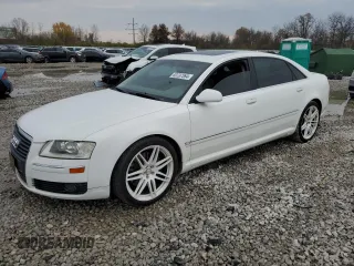 2007 Audi A8 L 4.2L with VIN WAUMV44E37N001895, listed as a Copart auction lot 80737364 with 0 mi miles and Salvage Title. Bid and sale history available at carsss.com. Image 1.