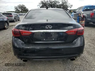 2021 Infiniti Q50 3.0t LUXE with VIN JN1EV7BP7MM706717, listed as a Copart auction lot 49763375 with 47,547 mi miles and Non Repairable. Bid and sale history available at carsss.com. Image 6.