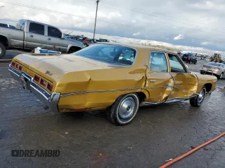 1971 Chevrolet Impala с VIN 1646911161106, выставлен на аукционе Copart как лот 80733654 с пробегом 53 185 миль миль и Списание • Salvage title. История ставок и продаж доступна на DreamBid. Изображение 3.