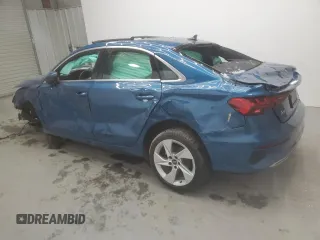 2023 Audi A3 Premium z VIN WAUAUDGY7PA070852, wystawiony jako Copart lot #42019815 z przebiegiem Nie podano mil oraz Czysty tytuł • Clean title. Historia ofert i sprzedaży dostępna na DreamBid. Obrazek 2.