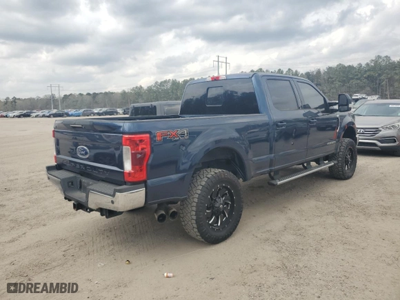 2017 Ford Super Duty F-250 SRW Lariat with VIN 1FT7W2BTXHEB89724, listed as a Copart auction lot 49272085 with 144,524 mi miles and Salvage Title. Bid and sale history available at carsss.com. Image 3.