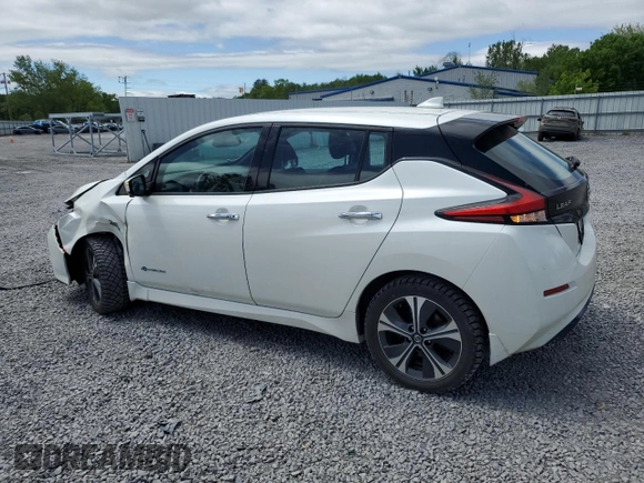 2019 Nissan LEAF SL Plus with VIN 1N4BZ1CP5KC317891, listed as a Copart auction lot 57491825 with 88,841 mi miles and Salvage title. Bid and sale history available at DreamBid. Image 2.