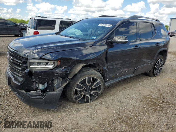 2021 GMC Acadia SLE with VIN 1GKKNKLA2MZ139157, listed as a Copart auction lot 77815924 with 73,008 mi miles and Salvage Title. Bid and sale history available at DreamBid. Image 1.