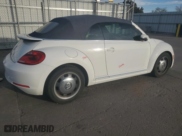 2016 Volkswagen Beetle S with VIN 3VW517AT2GM823862, listed as a Copart auction lot 48981785 with 47,114 mi miles and Salvage Title. Bid and sale history available at DreamBid. Image 3.